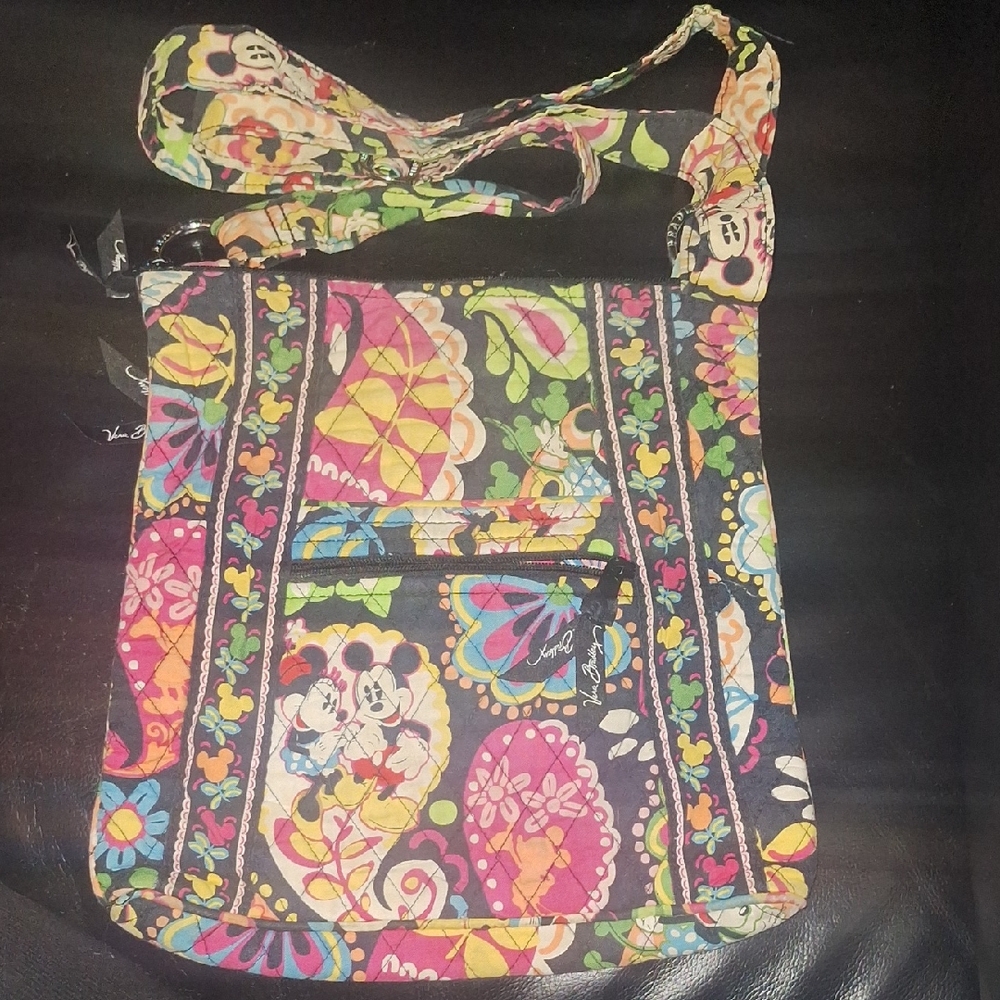 RARE RETIRED DISNEY VERA BRADLEY MICKEY 90TH ANNIVERSARY CROSSBODY — $350 VALUE
